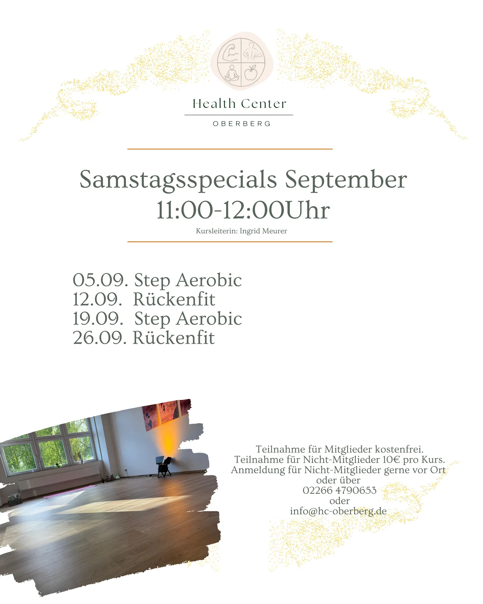 Willkommen im Health Center Oberberg Willkommen im Health Center Oberberg