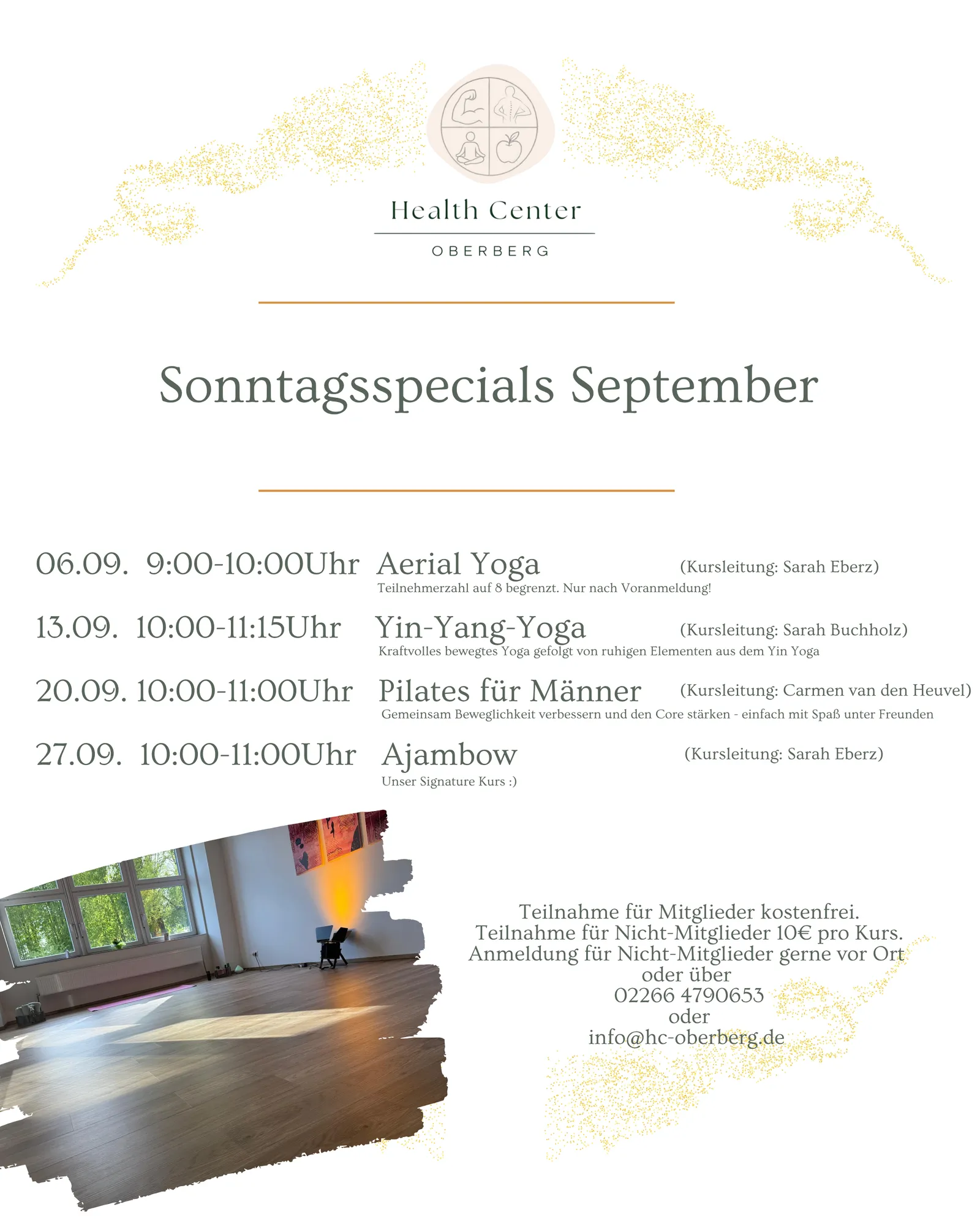 Willkommen im Health Center Oberberg Willkommen im Health Center Oberberg